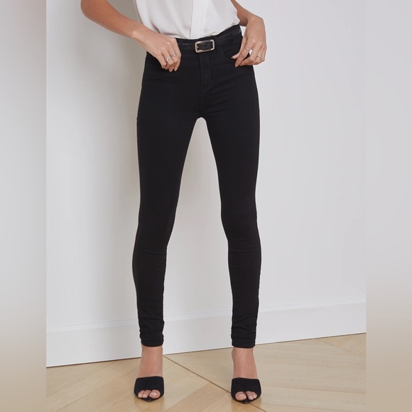L’Agence Margot Black Skinny Jeans High Rise Excellent Size 26 - Picture 9 of 11